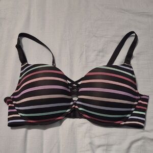 40D Torrid Multicolor Striped Bra Like New